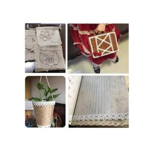 IDONGCAI Ribete de encaje estrecho vintage de 30 yardas_5