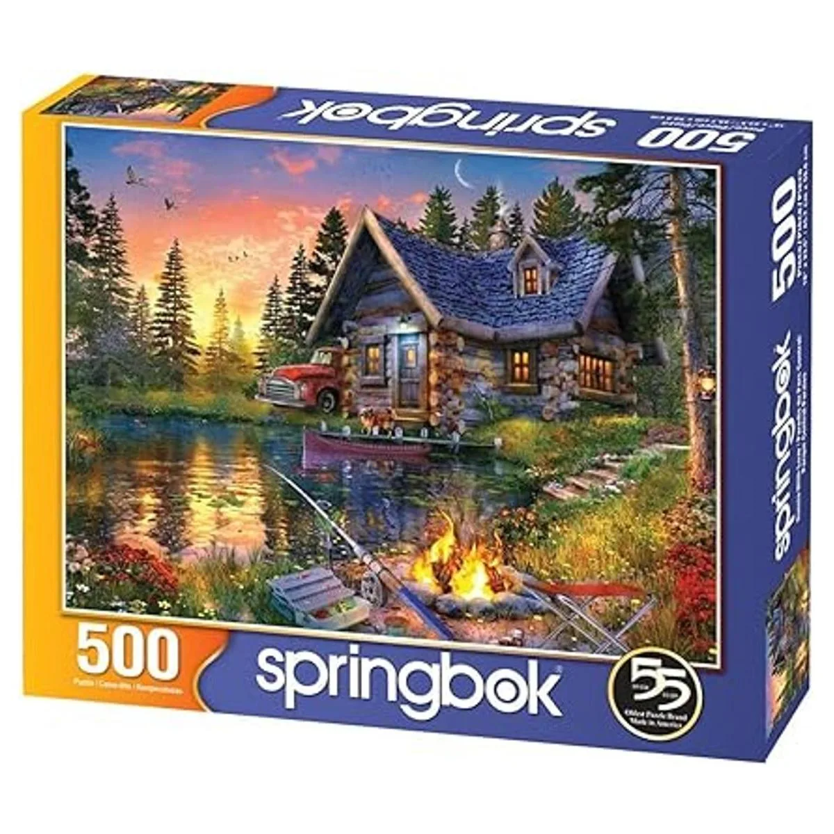Springbok Rompecabezas de 500 piezas con cabina besada por_2