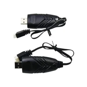 Blomiky Paquete de 2 cables de carga USB de 11.1 V para RC_4