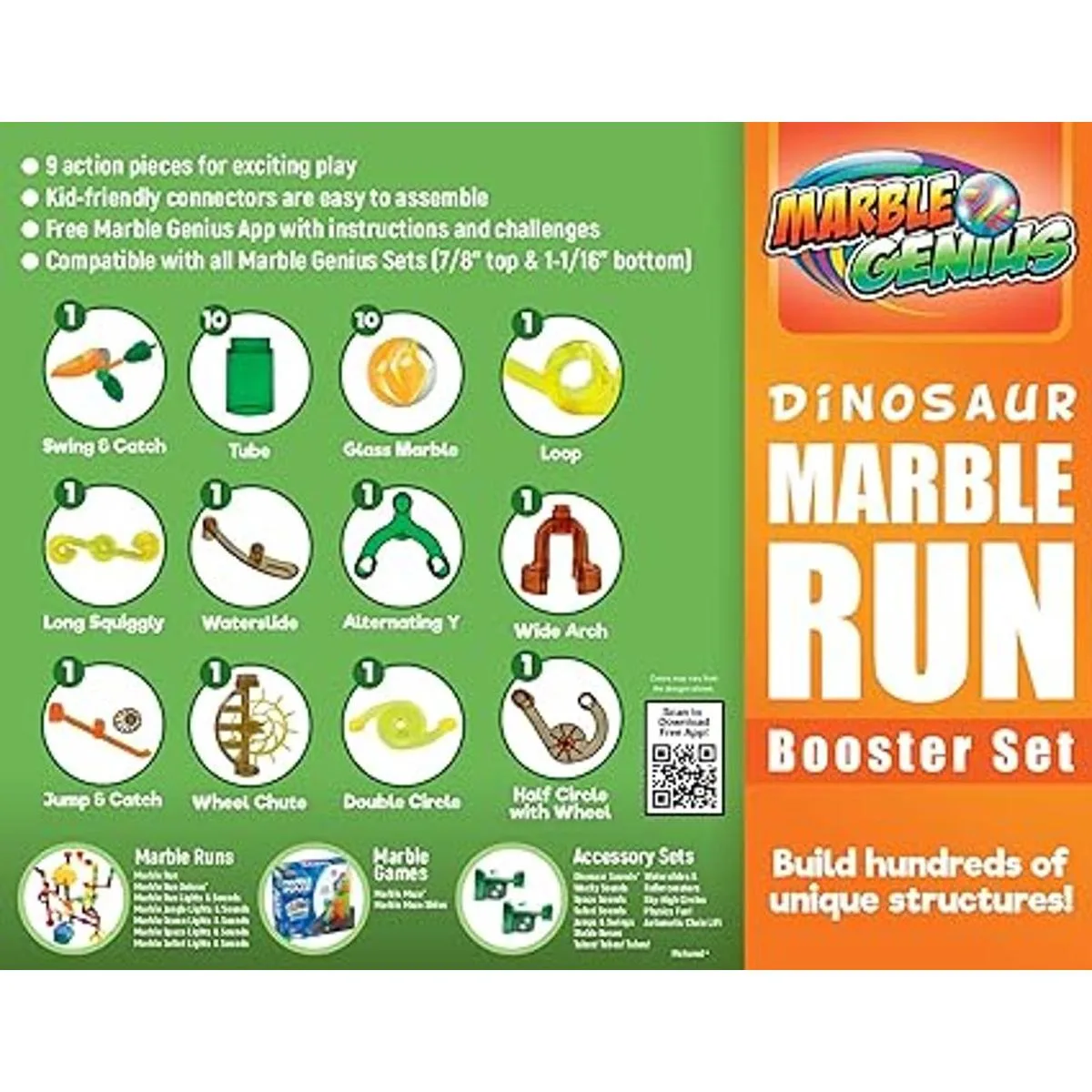 Marble Genius Juego de refuerzo de dinosaurios juego de_2