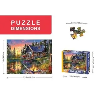 Springbok Rompecabezas de 500 piezas con cabina besada por_3