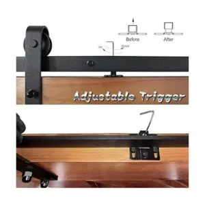 DIY puerta de granero mecanismo de cierre suave_4