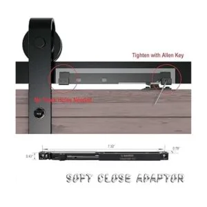 DIY puerta de granero mecanismo de cierre suave_3