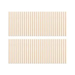 TOYANDONA 100 varillas de madera sin acabar de 4 x 15_1