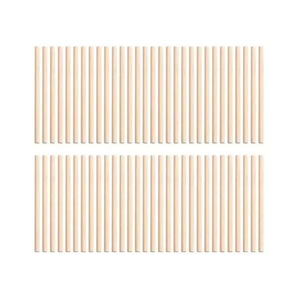 TOYANDONA 100 varillas de madera sin acabar de 4 x 15_1