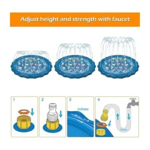 Jasonwell Alfombrilla rociadora para niños y niñas de 60_5