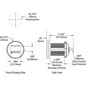 Blue Sea Systems Mini OLED Meters for Marine RV and More_2