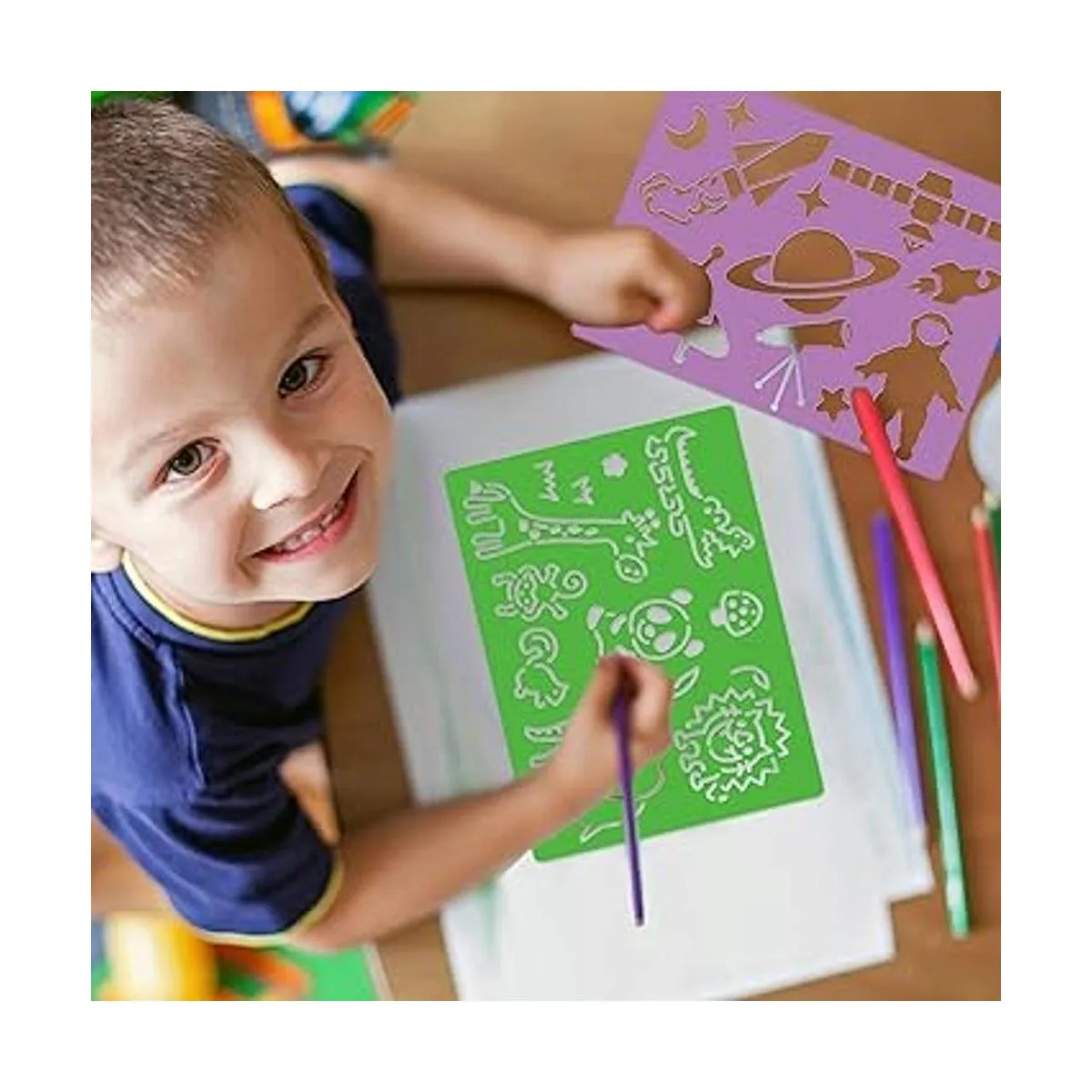 Kit de dibujo de plantillas para niños 25 plantillas de
