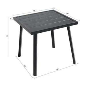 CHopetree Mesa auxiliar pequeña de metal para exteriores_4
