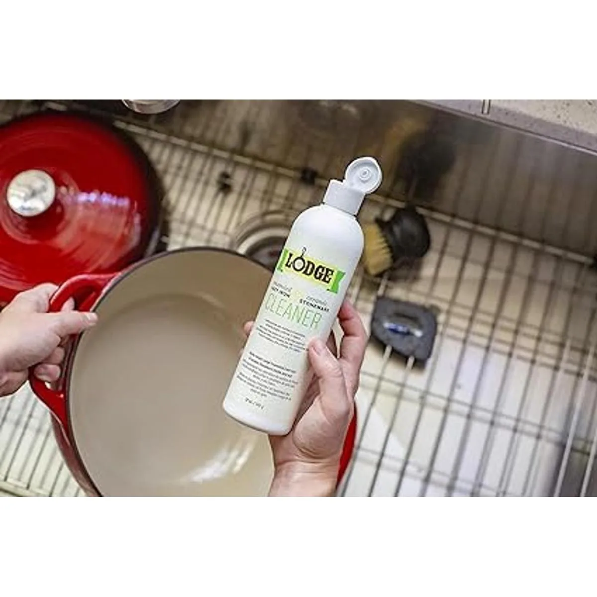 Lodge Kit de cuidado de hierro fundido esmaltado y gres_3