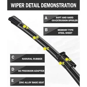Juego de 2 limpiaparabrisas de repuesto para Silverado_2