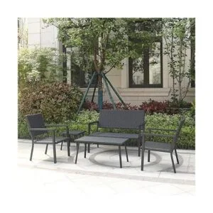 CHopetree Mesa auxiliar pequeña de metal para exteriores_5