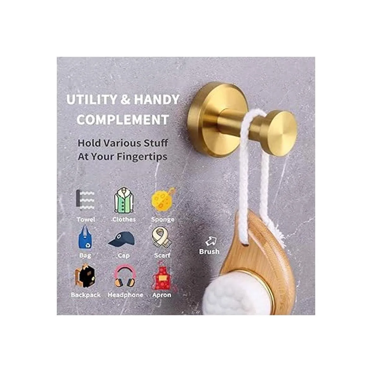 Gancho para bata y toalla gancho para bata de baño de