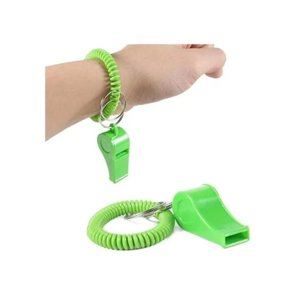 PRLOSO 24 pulseras de silbato con llavero para niños de_3