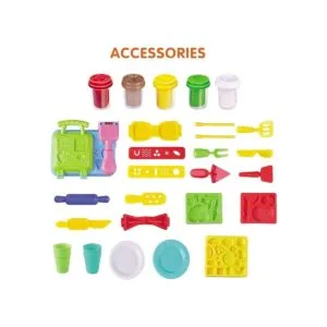 Playdough Juego de cocina incluye hamburguesa pastas y_4