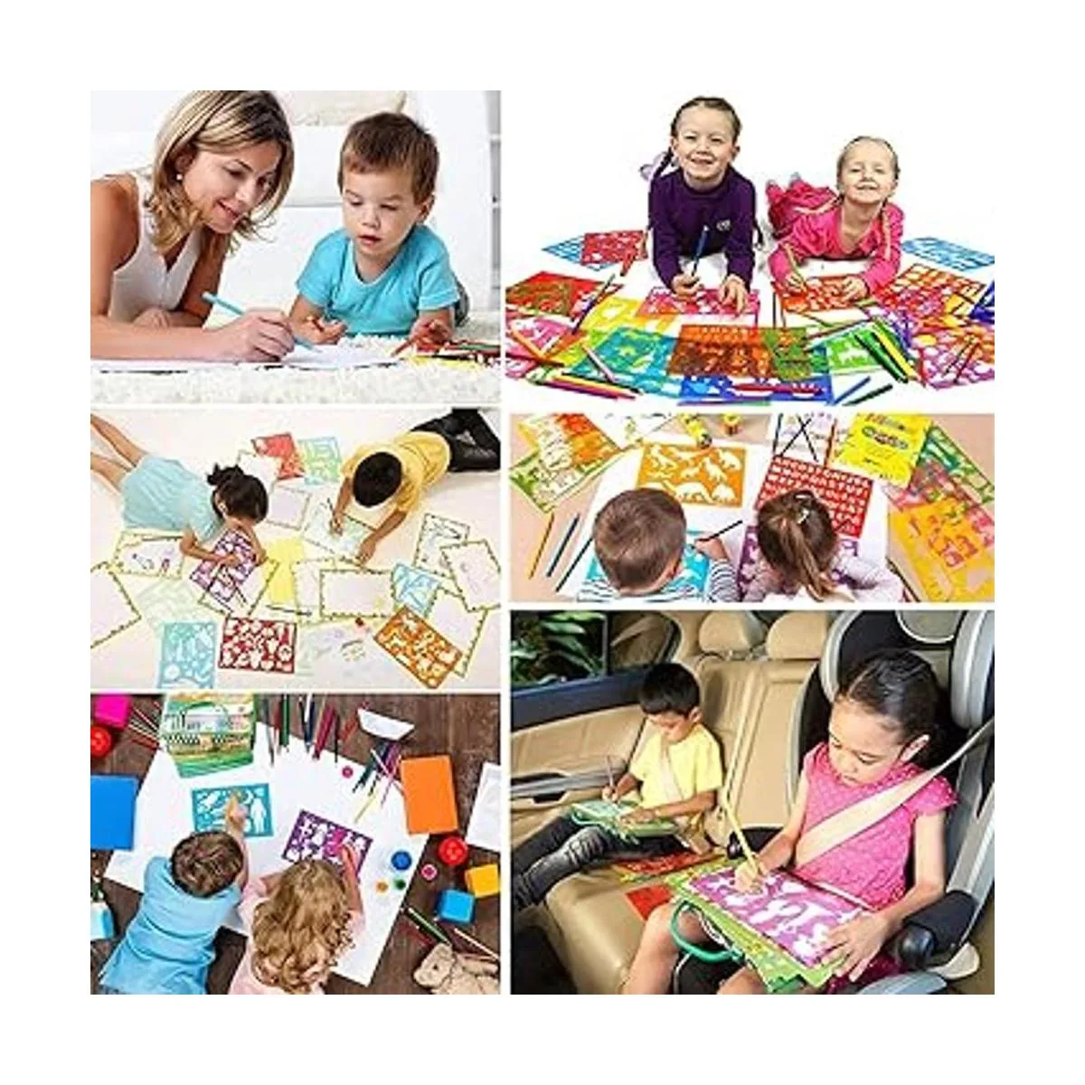 Kit de dibujo de plantillas para niños 25 plantillas de