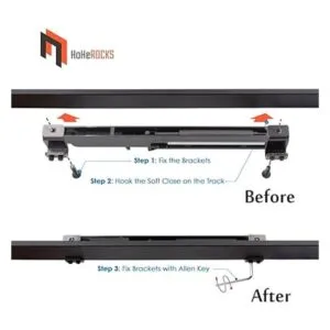 DIY puerta de granero mecanismo de cierre suave_2