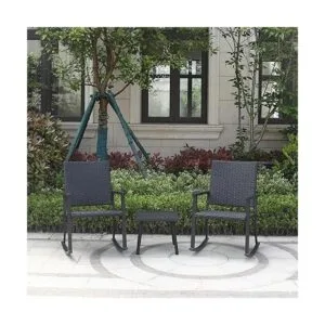 CHopetree Mesa auxiliar pequeña de metal para exteriores_6