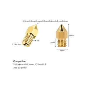 Boquillas extrusoras de impresora 3D 0.008 in 0.012 in_2