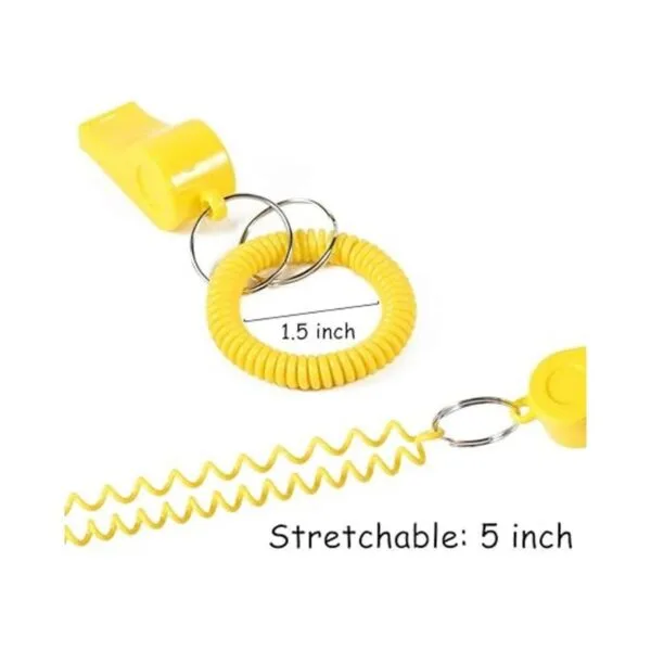 PRLOSO 24 pulseras de silbato con llavero para niños de_4