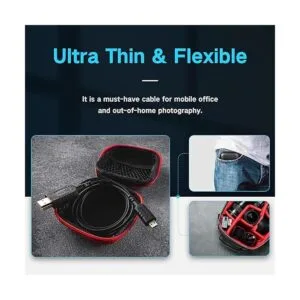 Cable micro HDMI a HDMI ultra fino flexible de 2 pies para_3