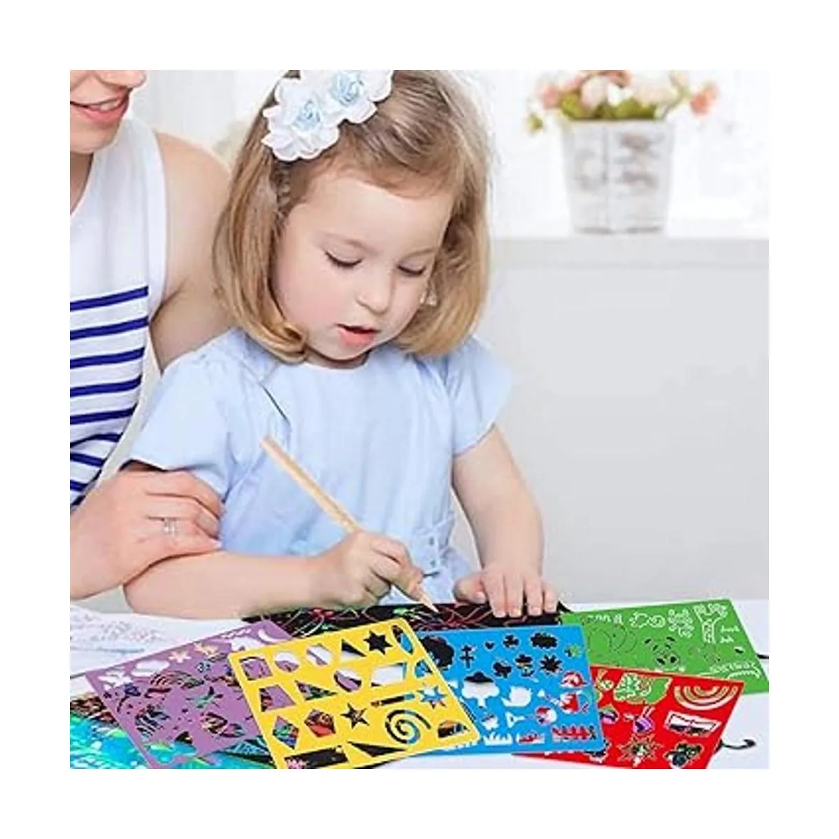 Kit de dibujo de plantillas para niños 25 plantillas de