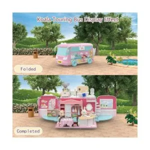 Mitcien Juego de casa de muñecas kit de juguete portátil