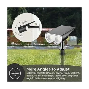 Consciot Luces solares para exteriores 16 LED IP67_4