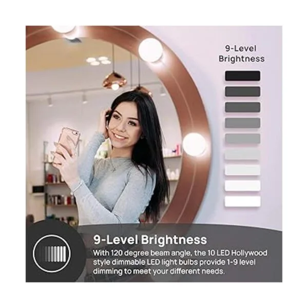 Consciot Luces LED de tocador para espejo luz de