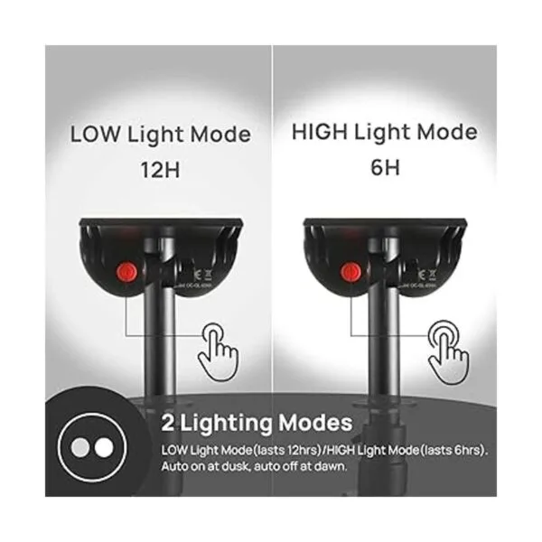 Consciot Luces solares para exteriores 16 LED IP67_6