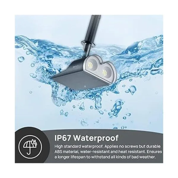 Consciot Luces solares para exteriores 16 LED IP67_5