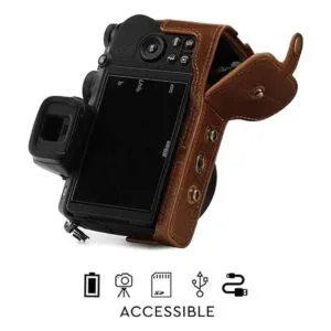 MegaGear Ever Ready Funda de piel para cámara Nikon Z50_3