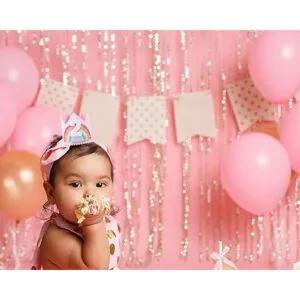 Corona de cumpleaños para niña arcoíris sombrero de_5