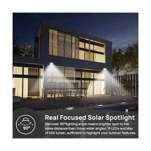 Consciot Luces solares para exteriores 16 LED IP67_3