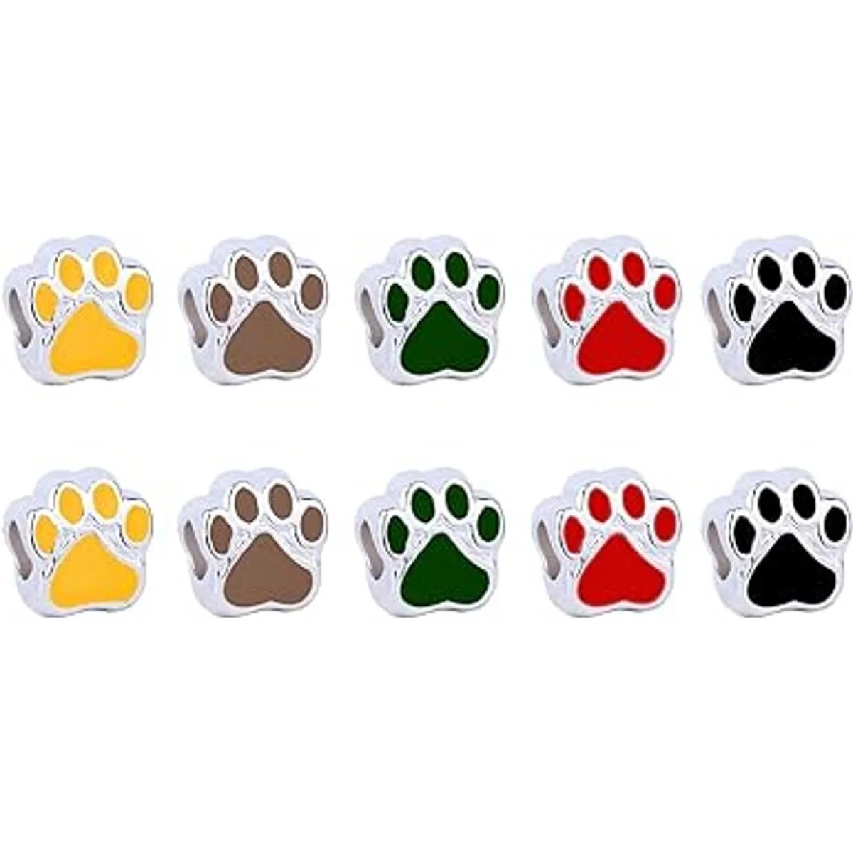 JJG 1 caja de 100 unidades de colores mezclados esmaltados_2