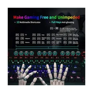 Teclado mecánico retro para juegos EYOOSO teclado_3