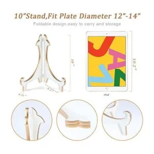 Artliving Juego de 2 caballetes acrílicos gruesos de 10.0