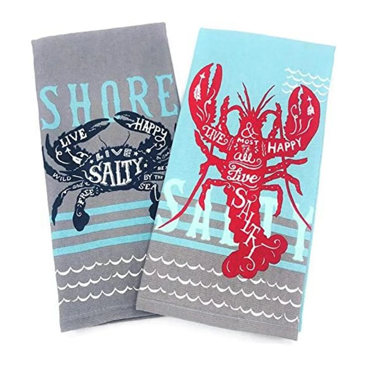 Kay Dee Designs Juego de toallas de cocina con langosta_1