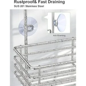 SMARTAKE Organizador de regadera colgante para ducha