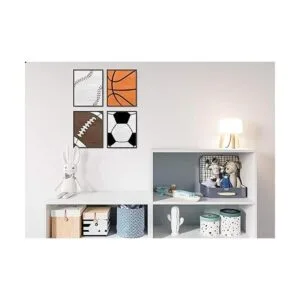 Brooke Vine Sports Boys Room Nursery Wall Decor Art