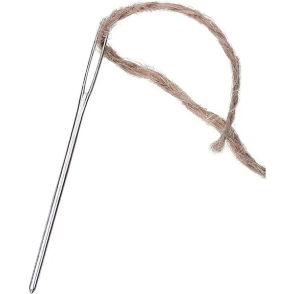 9 agujas de coser a mano de ojo grande hilo de acero