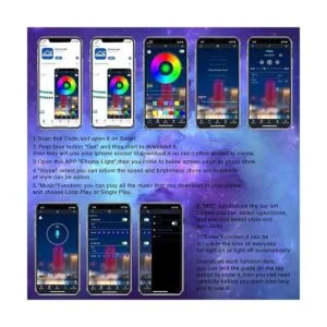 Hedynshine Tira de luces LED inteligentes de 100 ft con_3