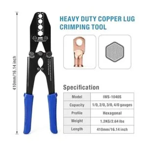 IWISS Herramienta de crimpado de terminal de cable de_2