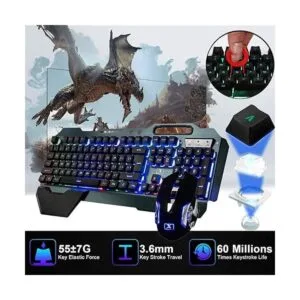 Teclado y mouse inalámbricos juego de ratón y teclado_6