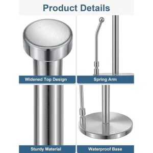 SMARTAKE Soporte de papel para toallas de acero_5