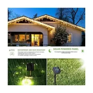 Luces solares Bhclight 2 unidades de 200 ledes 72 pies_6