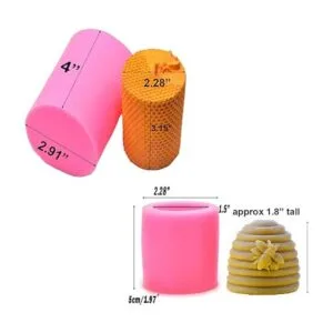 Buytra Moldes de silicona para velas de abeja con 50