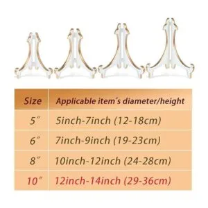 Artliving Juego de 2 caballetes acrílicos gruesos de 10.0