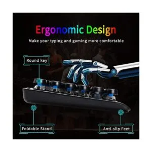 Teclado mecánico retro para juegos EYOOSO teclado_4