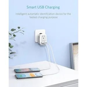 BESTEK Paquete de 2 adaptadores de enchufe de viaje_2